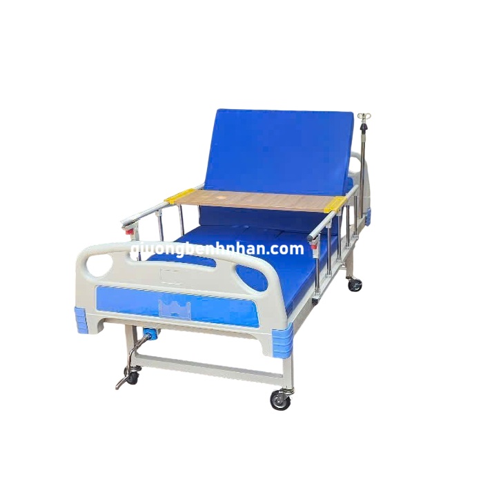 Giường y tế 1 tay quay có bô vệ sinh GYT01B